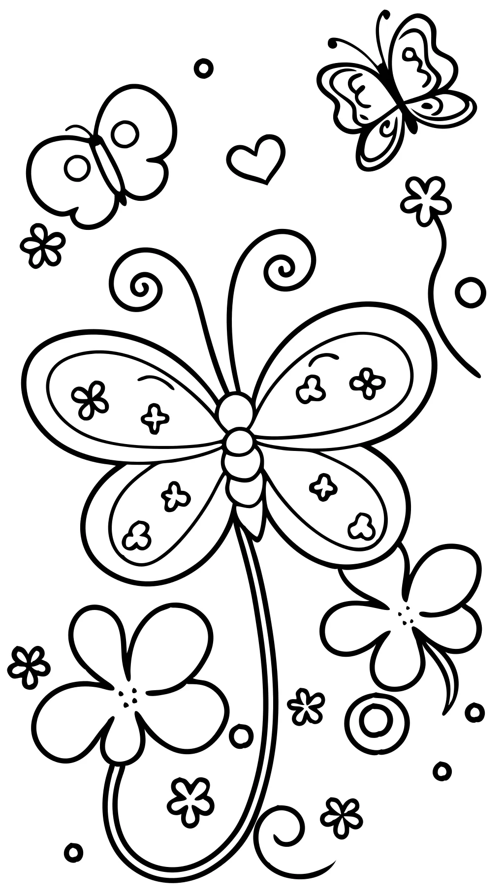 four leaf clover coloring pages